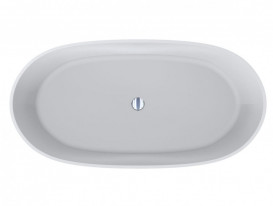 Ванна из искусственного камня Miraggio Molly 160x80 см литой мрамор Miramarble белый матовый 0002112