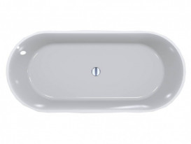 Ванна из искусственного камня Miraggio Sapfire 165x76 см литой мрамор Miramarble белый 0002250