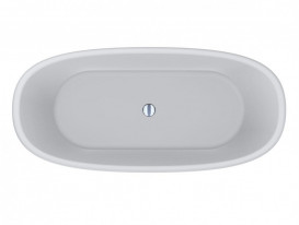 Ванна із штучного каменю Miraggio Anastasia 175x80 см литий мармур Mirasoft білий 69125623