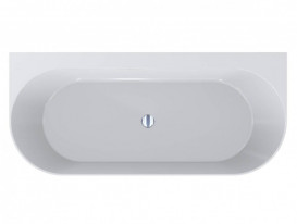 Ванна із штучного каменю Miraggio Bali 170x75 см без переливу литий мармур Miramarble білий 0000264