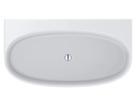 Ванна зі штучного каменю Miraggio Anna 160x85 см литий мармур Mirasoft Technology білий матовий 0001717