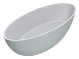 Ванна из искусственного камня Miraggio Madonna 180x80 см литой мрамор Miramarble матовый синий 0001802