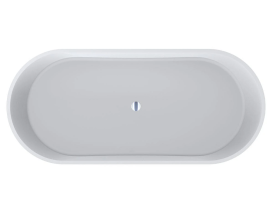 Ванна из искусственного камня Miraggio Siena 180x80 см Mirasoft матовый белый 0002286