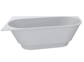 Ванна із штучного каменю Miraggio Layla CL 180x114 см лівостороння Mirasoft Technology білий 8814295