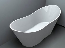 Ванна из искусственного камня Miraggio Florida 180х75 см белый глянцевый 0000271