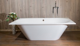 Ванна из искусственного камня Miraggio Tasmania 180х80 см белый глянцевый 0000280