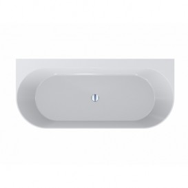 Ванна з штучного каменю Miraggio Bali 170х75 см овальна білий глянцевий 0000262