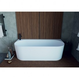 Ванна з штучного каменю Miraggio Bali 170х75 см овальна білий глянцевий 0000262