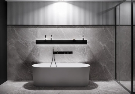 Ванна из искусственного камня Miraggio PROVIDENCE 170х70 см овальная белый глянцевый 0000276