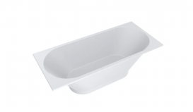 Ванна из искусственного камня Miraggio Tasmania 180х80 см белый матовый 0000281