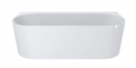 Ванна из искусственного камня Miraggio Bali 170х75 см овальная белый матовый 0000263