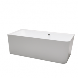 Ванна из искусственного камня PoolSpa Adapto 180x80 см асимметричная L левая с ножками и сифоном белый глянцевый PWKCL10ZPSC0000