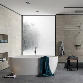 Ванна из искусственного камня PoolSpa DP 180х80 см отдельно стоящая с сифоном белый PWKDS10ZPSC0000