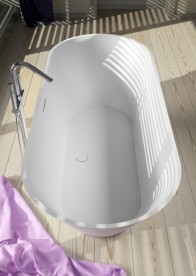 Ванна из искусственного камня Riho Barcelona 170х70 см белый матовый BS0500500000000