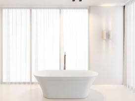 Ванна з штучного каменю Riho Barca 170х79 см білий матовий BS6000500000000