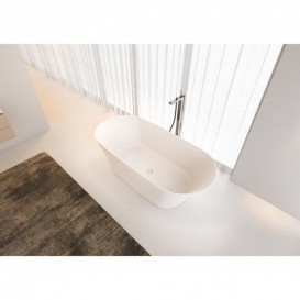 Ванна з штучного каменю Riho Barca 170х79 см білий матовий BS6000500000000