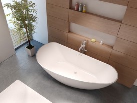 Ванна из искусственного камня Riho Granada 170х80 см правая белый матовый BS1900500000000