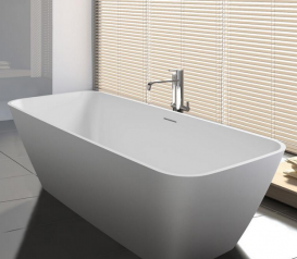 Ванна из искусственного камня Riho Malaga 160х75 см белый матовый BS3000500000000