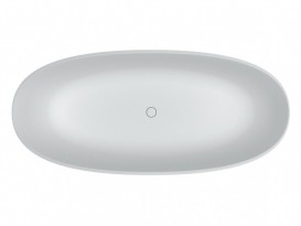 Ванна из искусственного камня Riho Oval 160х72 см белый матовый BS6700500000000