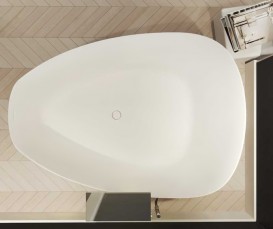 Ванна из искусственного камня Riho Toledo 158х110 см белый матовый BS5500500000000