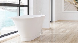 Ванна из искусственного камня Rock Design Барса 142x72 белый 1BR142072