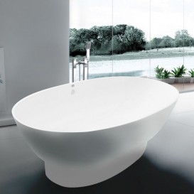 Ванна з штучного каменю Rock Design Гармонія 182х90 білий 1G182090