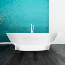 Ванна з штучного каменю Rock Design Гармонія 182х90 білий 1G182090