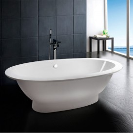 Ванна з штучного каменю Rock Design Гармонія Плюс 202х110 білий 1GP202110