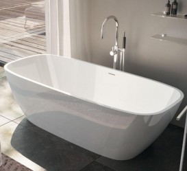 Ванна из искусственного камня Gruppo Treesse Brio 170х72 см белый глянцевый V297BL