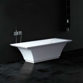 Ванна из искусственного камня Marmorin Teodor 180х75 см отдельностоящая белый 722 180 020 xx x