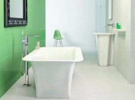 Ванна из камня Marmorin Tytan 179x89 см отдельностоящая белый 587 180 020 xx x