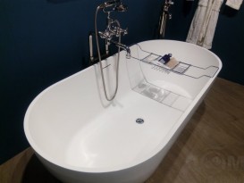 Ванна каменная отдельностоящая Burlington Formoso 169x80 см белый N2A