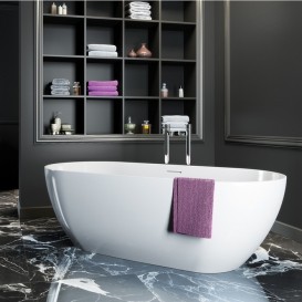 Ванна каменная отдельностоящая Burlington Formoso 169x80 см белый N2A