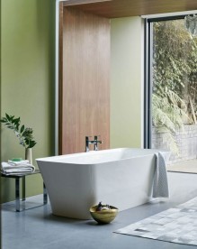 Ванна каменная отдельностоящая Burlington Palermo 179x75 см белый N5C