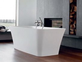 Ванна каменная отдельностоящая Burlington Palermo 179x75 см белый N5C