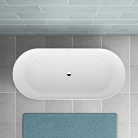 Ванна Laufen Pro 150х70 см окремостояча штучний камінь Marbond білий H2439520000001