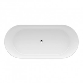 Ванна Laufen Pro 165х75 см штучний камінь Marbond чорний глянсовий/білий глянсовий H2399520640001