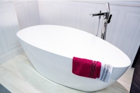 Ванна мраморная отдельностоящая Буль-Буль Dolores 170х77х58 белая 14170001