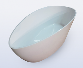 Ванна мраморная отдельностоящая Буль-Буль Dolores 170х77х58 белая 14170001