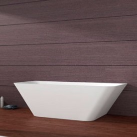 Ванна отдельностоящая пристенная с сифоном и переливом Sandra Bathtub WD6545F3