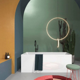 Ванна окремостояча Gruppo Treesse Ilia 170х75 белый/хром V3750XBL000S