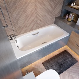 Ванна стальная Koller Pool Deline 170х75 см с ручками и ножками белый B75US200E+APMROS100+FRESH