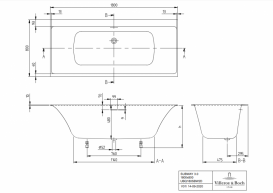 Ванна Villeroy&Boch Subway 3.0 180х80 UBQ180SBW2DV-01