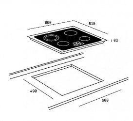 Варильна поверхня Teka Easy TZ 6415 чорний 40239040