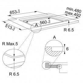 Варочная поверхность индукционная Franke Smart FSM 654 I B BK стеклокерамика черный 108.0606.108
