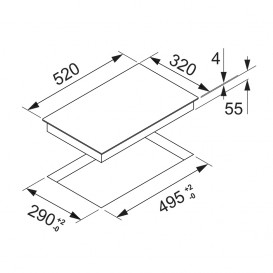 Варильна поверхня індукційна Franke Smart FHSM 302 2I чорне скло 108.0492.719