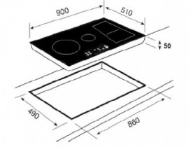 Варильна поверхня індукційна Teka Maestro IRF 9480 TFT чорний 10210184