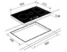 Варочная поверхность индукционная Teka Maestro IRF 9480 TFT черный 10210184