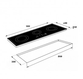 Варильна поверхня індукційна Teka Maestro IR 9330 HS чорний 10210165
