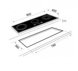 Варочная поверхность индукционная Teka Maestro IR 8300 HS черный 10210166